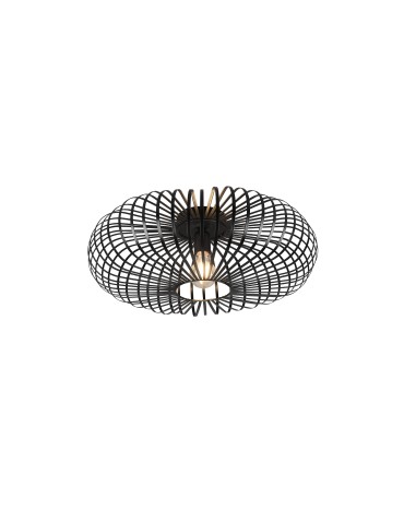 Trio JOHANN Modern Ceiling 1xE27 max 60W Black Matte 606905032