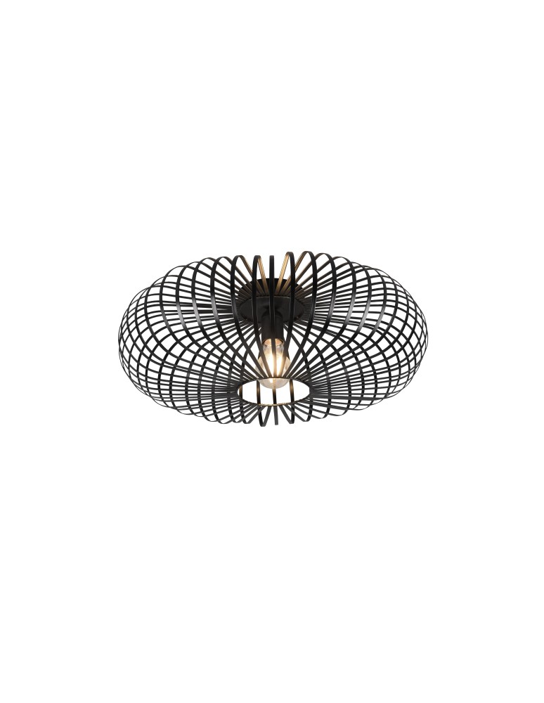 Modern ceiling lamps - Trio JOHANN Modern Ceiling 1xE27 max 60W Black Matte 606905032 - product kolory-swiatla.pl 1