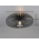Modern ceiling lamps - Trio JOHANN Modern Ceiling 1xE27 max 60W Black Matte 606905032 - product 2
