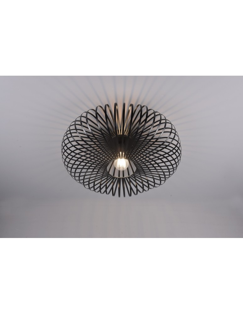 Lampy sufitowe nowoczesne - Trio JOHANN Sufitowa Nowoczesna 1xE27 max 60W Czarny Mat 606905032 - produkt kolory-swiatla.pl 3