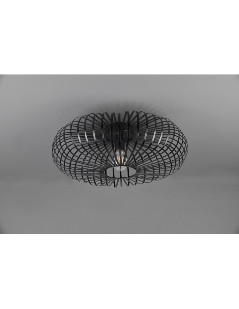 Lampy sufitowe nowoczesne - Trio JOHANN Sufitowa Nowoczesna 1xE27 max 60W Czarny Mat 606905032 - produkt kolory-swiatla.pl 4