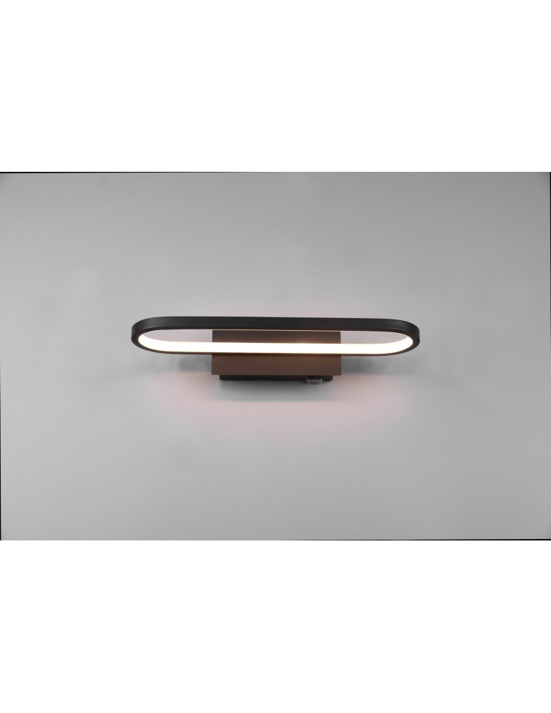 Bathroom wall lamps - Trio GIANNI Bathroom Wall Mount 1xLED max 17W 3000K Black Mat 283770132 - product kolory-swiatla.pl 5