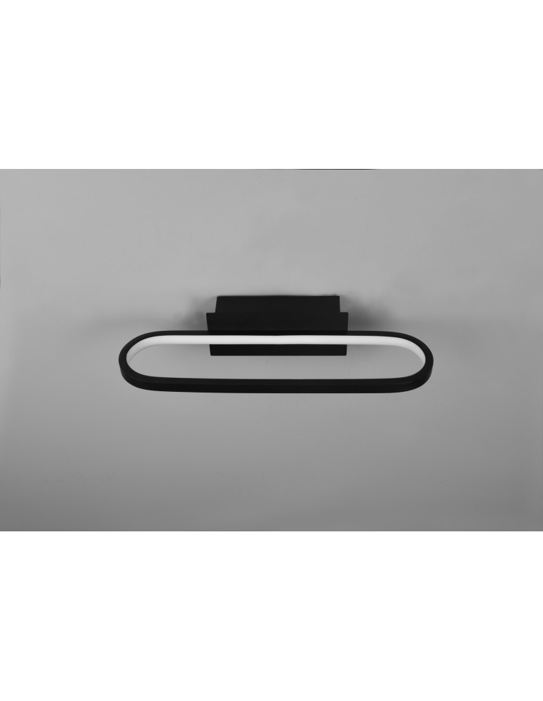 Bathroom wall lamps - Trio GIANNI Bathroom Wall Mount 1xLED max 17W 3000K Black Mat 283770132 - product kolory-swiatla.pl 6