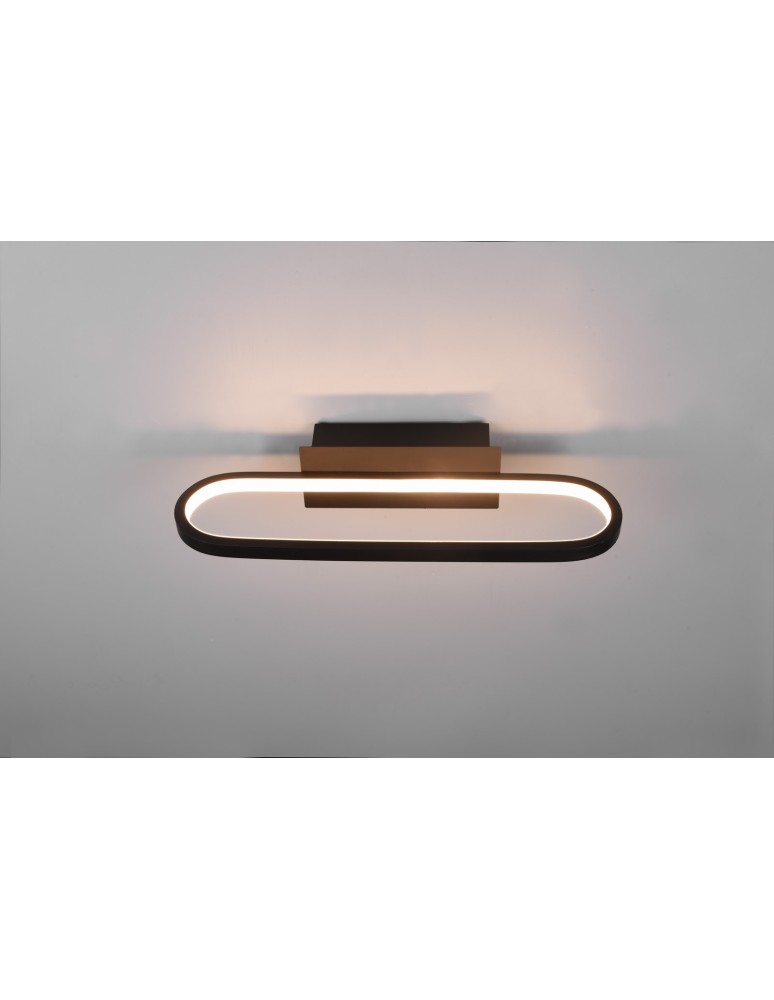 Bathroom wall lamps - Trio GIANNI Bathroom Wall Mount 1xLED max 17W 3000K Black Mat 283770132 - product kolory-swiatla.pl 7