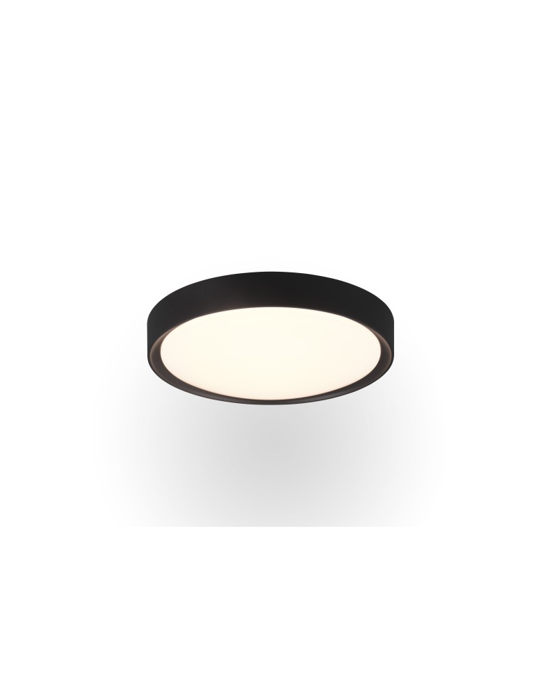 Bathroom ceiling lamps - Trio CLARIMO Bathroom Ceiling 1xLED max 18W 3000K Black Matte 659011832 - product kolory-swiatla.pl 1