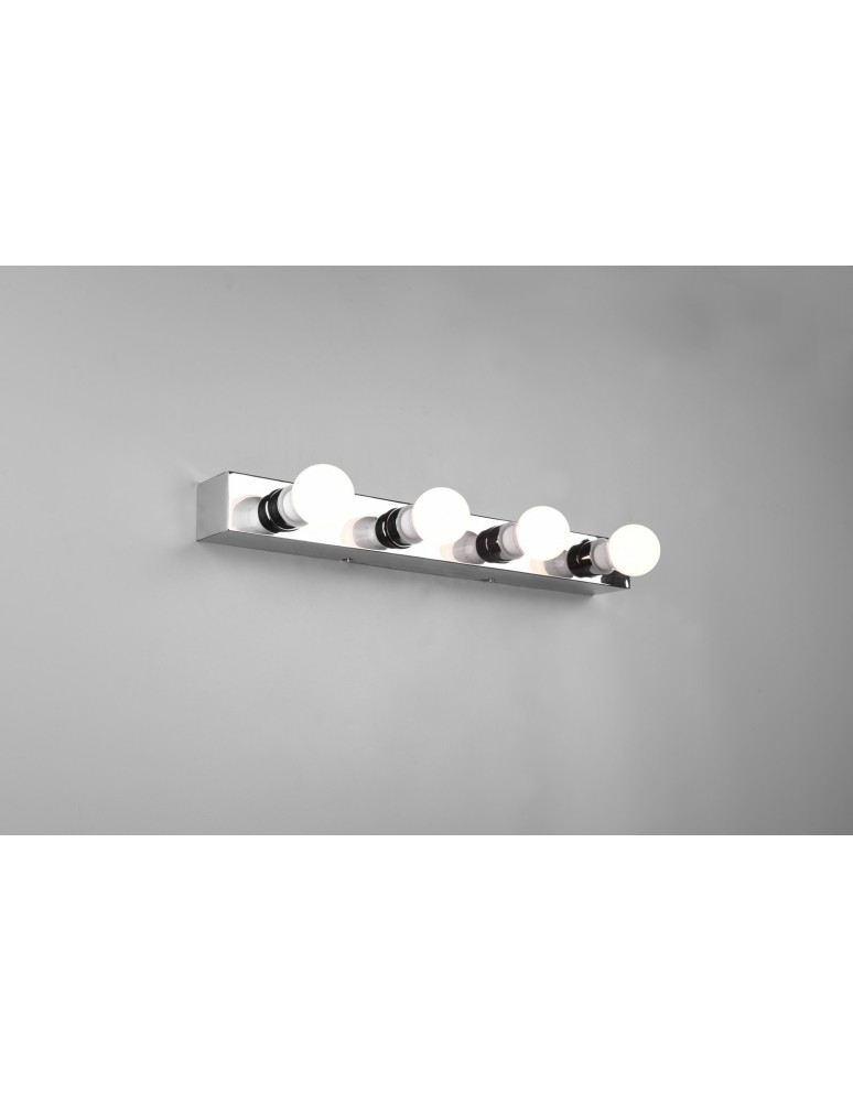 Bathroom wall lamps - Trio THEATRO Bathroom Wall Mount 4xE27 max 10W Chrome 283600406 - product kolory-swiatla.pl 5