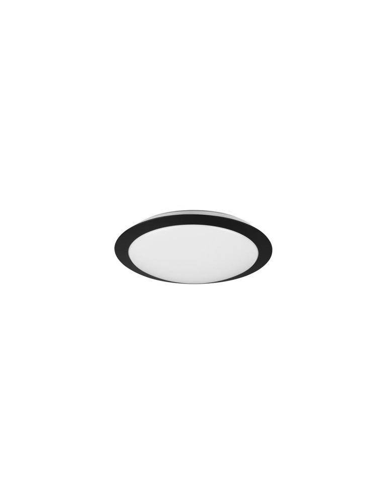 Bathroom ceiling lamps - Trio UMBERTO Bathroom Ceiling 1xLED max 12W 3000K Black Mat 680310132 - product kolory-swiatla.pl 2