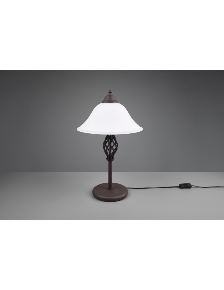 Classic table lamps - Trio RUSTICA Table 2xE14 max 40W Rusty 501000224 - product kolory-swiatla.pl 2