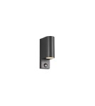Outdoor lights with motion sensor - Trio ROYA Outdoor Wall Mount 2xGU10 max 35W Anthracite 214260242 - product 1