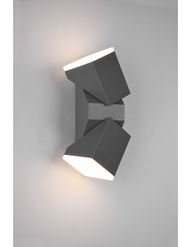 Outdoor wall lamps - Trio AVON Outdoor Wall Mount 2xLED max 7W 3000K Anthracite 270660242 - product kolory-swiatla.pl 2