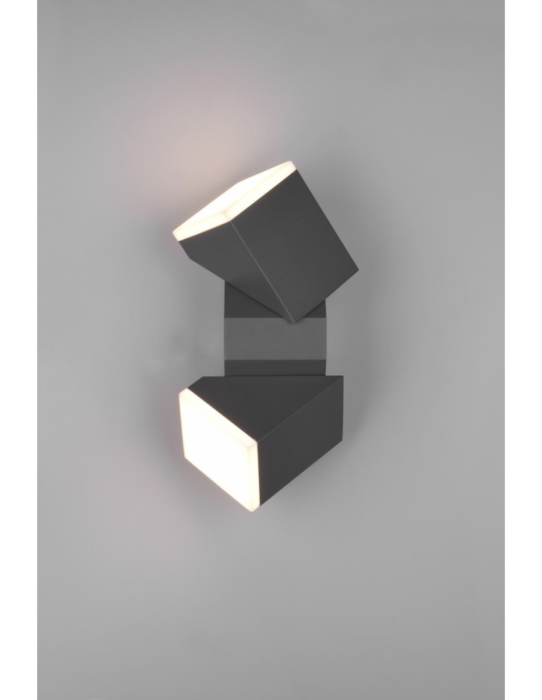 Outdoor wall lamps - Trio AVON Outdoor Wall Mount 2xLED max 7W 3000K Anthracite 270660242 - product kolory-swiatla.pl 5