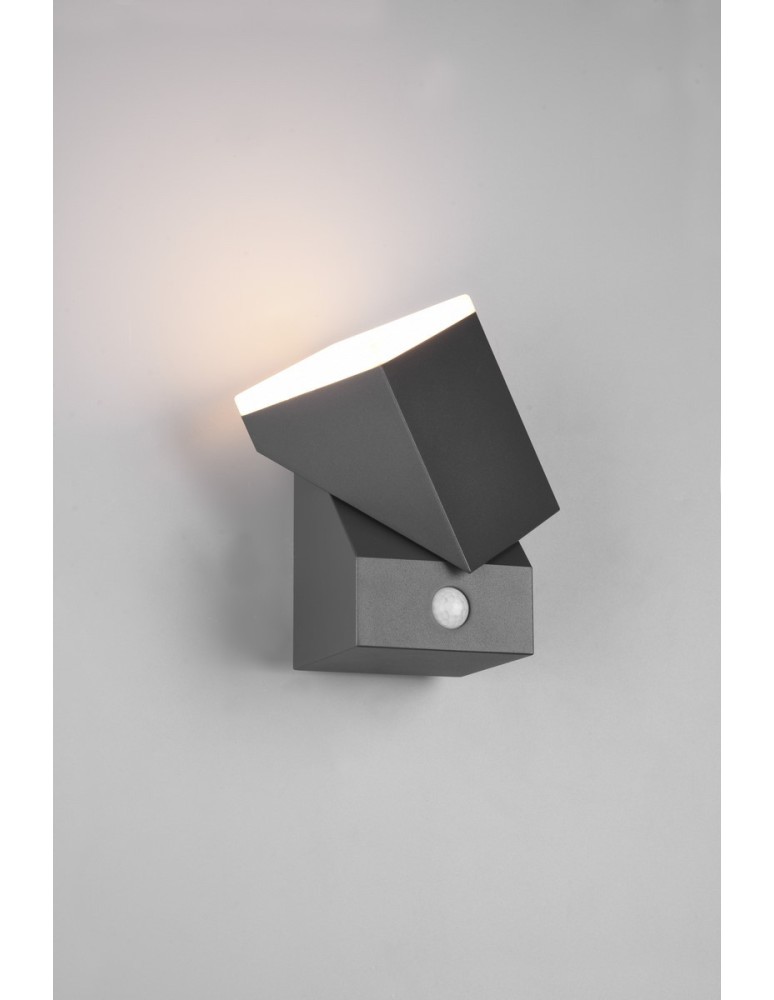 Outdoor lights with motion sensor - Trio AVON Outdoor Wall Mounted 1xLED max 7W 3000K Anthracite 270669142 - product kolory-swiatla.pl 2