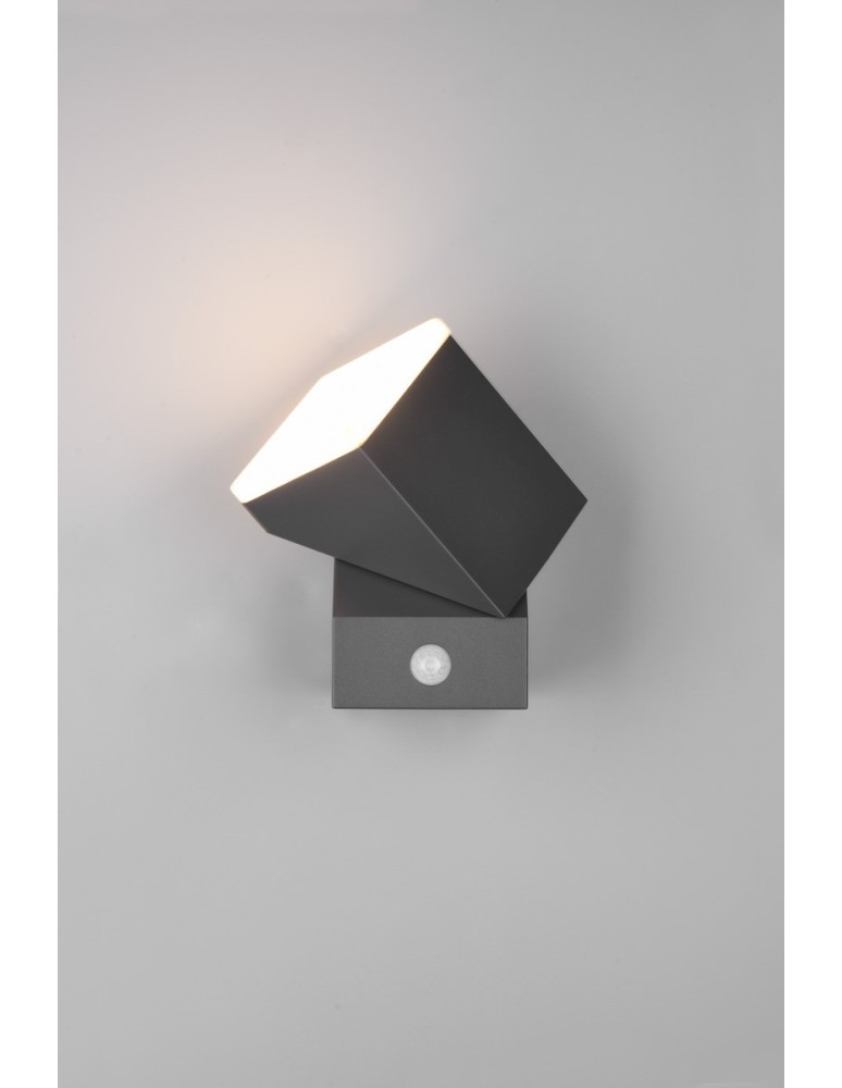Outdoor lights with motion sensor - Trio AVON Outdoor Wall Mounted 1xLED max 7W 3000K Anthracite 270669142 - product kolory-swiatla.pl 6