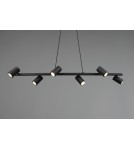 Pendant lamps over the island - Trio MARLEY Modern Pendant 6xGU10 max 35W Black Matte 302400632 - product 3