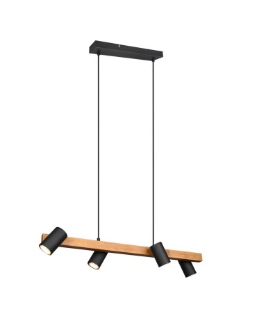Trio MARLEY Modern Pendant 4xGU10 max 35W Black Matte 312490432