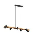 Pendant lamps over the island - Trio MARLEY Modern Pendant 6xGU10 max 35W Black Matte 312490632 - product 1