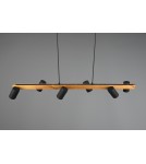 Pendant lamps over the island - Trio MARLEY Modern Pendant 6xGU10 max 35W Black Matte 312490632 - product 4