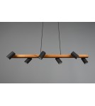 Pendant lamps over the island - Trio MARLEY Modern Pendant 6xGU10 max 35W Black Matte 312490632 - product 7