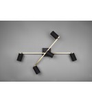 Spotlight ceiling lamps - Trio MARLEY Ceiling Spotlight 5xGU10 max 35W Black, Gold 612400580 - product 3