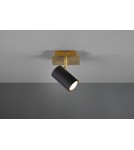 Wall lights - Trio MARLEY Wall Spotlight 1xGU10 max 25W Black, Gold 802400180 - product 2