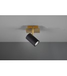Wall lights - Trio MARLEY Wall Spotlight 1xGU10 max 25W Black, Gold 802400180 - product 4