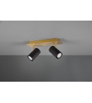 Spotlight ceiling lamps - Trio MARLEY Wall Spotlight 2xGU10 max 35W Black, Gold 802400280 - product 2