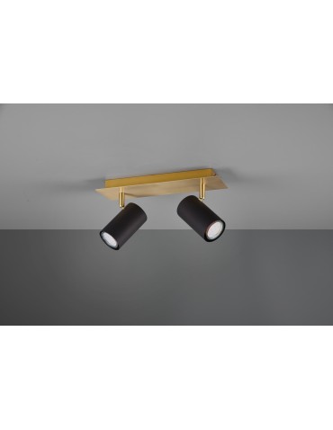 Trio MARLEY Reflektor Ścienny 2xGU10 max 35W Czarny, Złoty 802400280 - produkt 2