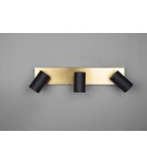 Spotlight ceiling lamps - Trio MARLEY Wall Spotlight 3xGU10 max 35W Black, Gold 802400380 - product 3
