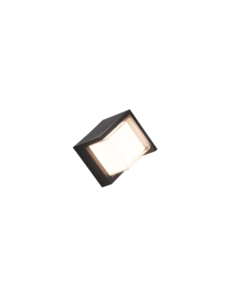Outdoor wall lamps - RL PUNO Outdoor Wall mounted 1xLED max 8W 3000K Black Mat R27026132. - product kolory-swiatla.pl 1