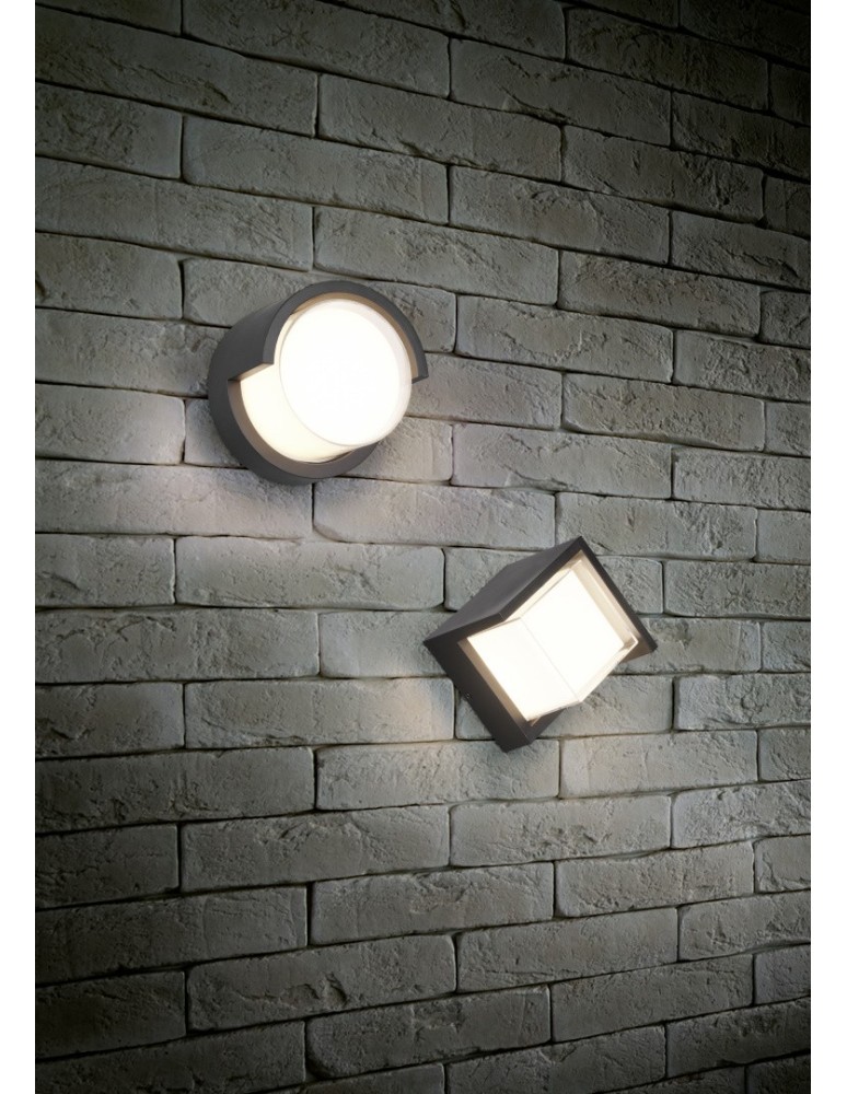 Kinkiety zewnętrzne - RL PUNO Zewnętrzna Ścienna 1xLED max 8W 3000K Czarny Mat R27026132 - produkt kolory-swiatla.pl 5