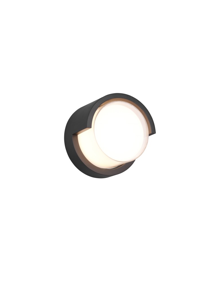 Outdoor wall lamps - RL PUNO Outdoor Wall mounted 1xLED max 8W 3000K Black Mat R27036132. - product kolory-swiatla.pl 1
