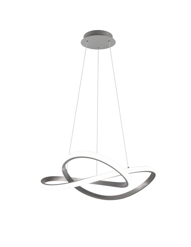 Lampy wiszące - RL COURSE Wisząca Nowoczesna 1xLED max 27W 4000K Nikiel Mat R32051407 - produkt kolory-swiatla.pl 1