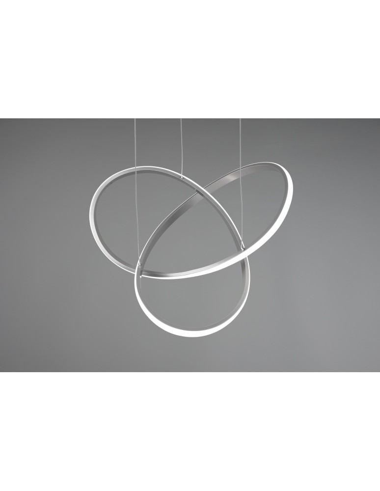 Lampy wiszące - RL COURSE Wisząca Nowoczesna 1xLED max 27W 4000K Nikiel Mat R32051407 - produkt kolory-swiatla.pl 2