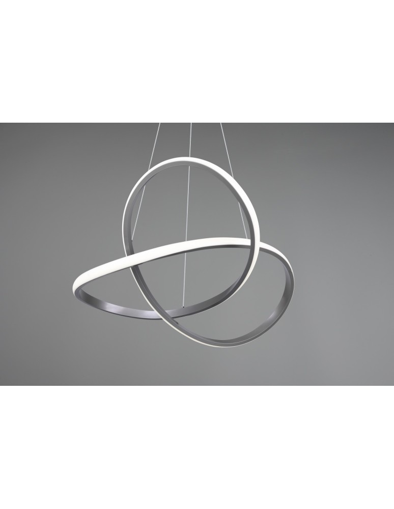 Lampy wiszące - RL COURSE Wisząca Nowoczesna 1xLED max 27W 4000K Nikiel Mat R32051407 - produkt kolory-swiatla.pl 3