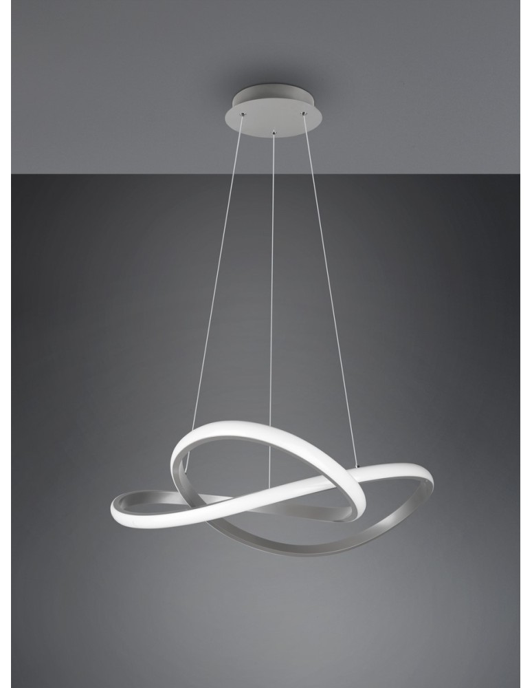 Pendant lamps - RL COURSE Pendant Modern 1xLED max 27W 4000K Nickel Mat R32051407. - product kolory-swiatla.pl 4