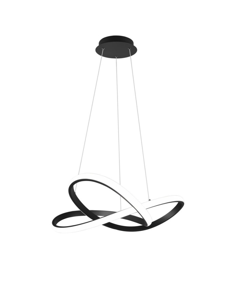 Lampy wiszące - RL COURSE Wisząca Nowoczesna 1xLED max 27W 4000K Czarny Mat R32051432 - produkt kolory-swiatla.pl 1