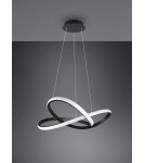 Lampy wiszące - RL COURSE Wisząca Nowoczesna 1xLED max 27W 4000K Czarny Mat R32051432 - produkt 4