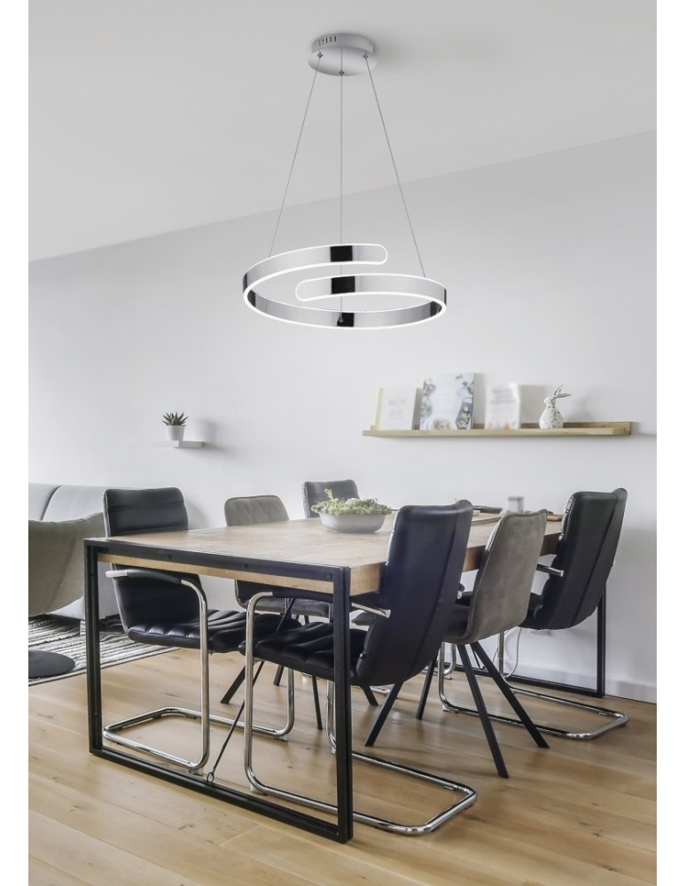Pendant lamps - RL PARMA Pendant Modern 1xLED max 37W 4000K Chrome R37071106. - product kolory-swiatla.pl 2