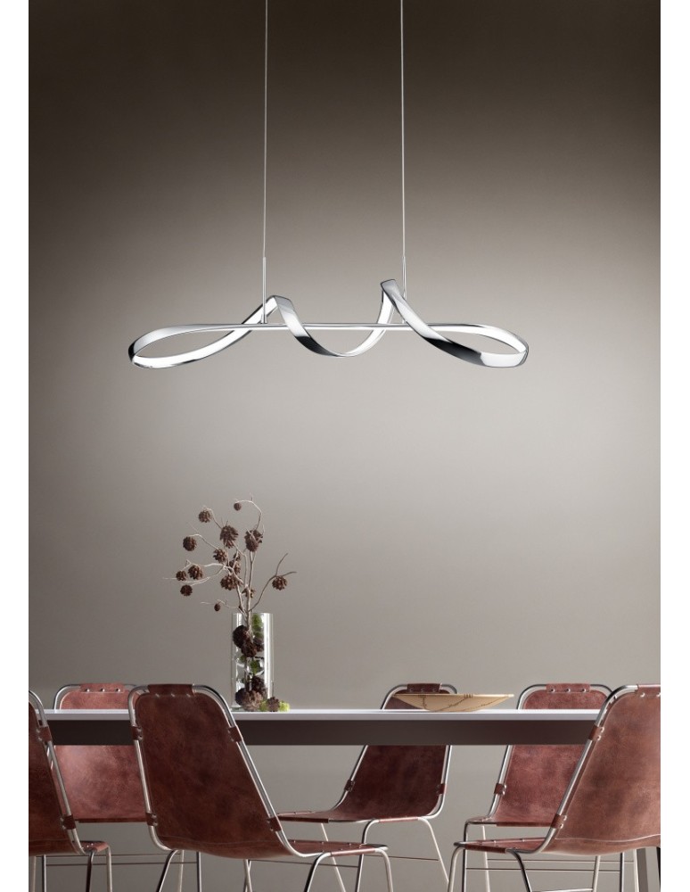 Pendant lamps - RL PERUGIA Pendant Modern 1xLED max 37W 4000K Chrome R37091106. - product kolory-swiatla.pl 2