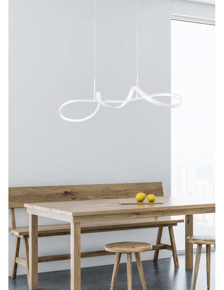Pendant lamps - RL PERUGIA Pendant Modern 1xLED max 37W 4000K White Mat R37091131. - product kolory-swiatla.pl 2