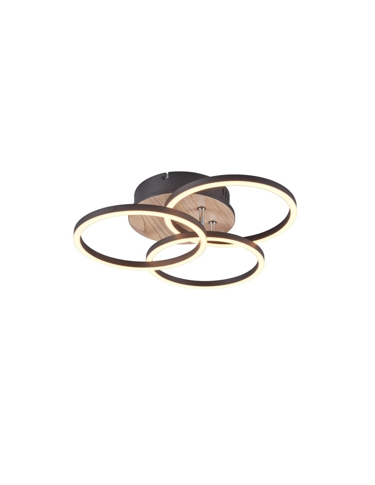 LED ceiling lamps - RL CIRCLE Ceiling Modern 1xLED max 27W 2700-6000K Woodgrain R62823135 - product kolory-swiatla.pl 1