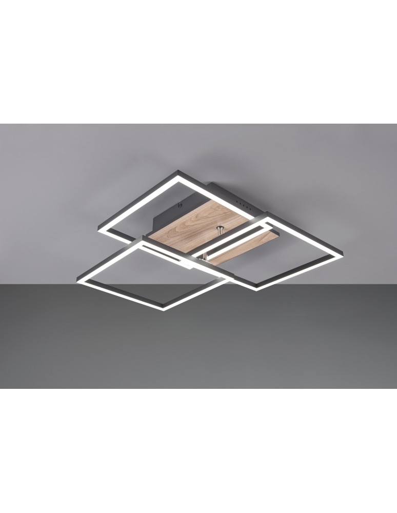 LED ceiling lamps - RL MOBILE Modern Ceiling 1xLED max 27W 2700-6000K Woodgrain R62883135. - product kolory-swiatla.pl 5