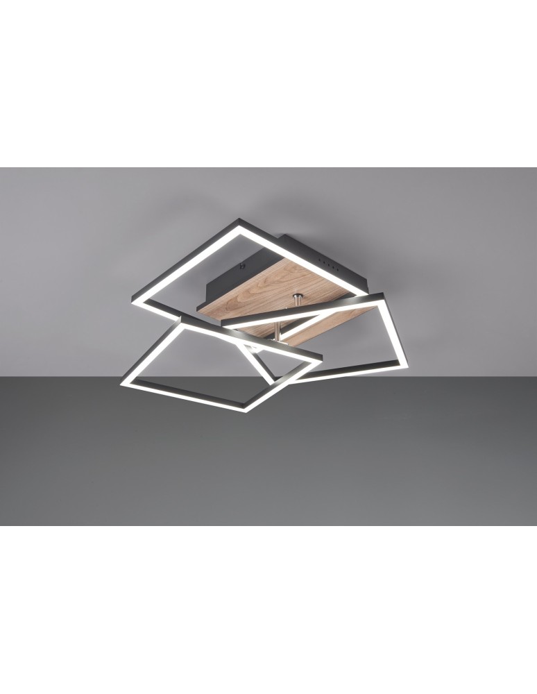 LED ceiling lamps - RL MOBILE Modern Ceiling 1xLED max 27W 2700-6000K Woodgrain R62883135. - product kolory-swiatla.pl 6