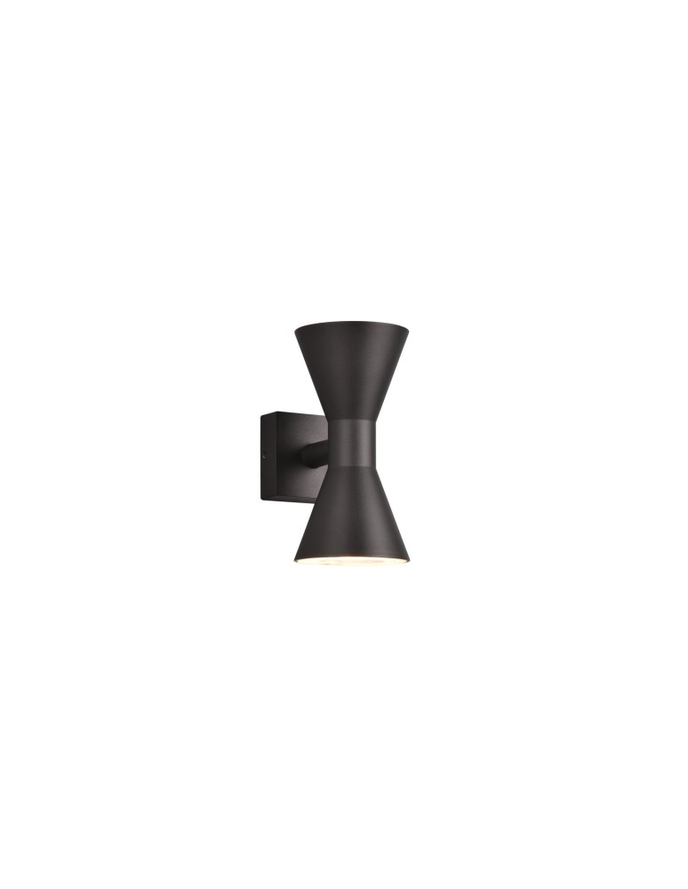 Outdoor wall lamps - Trio ARDAS Outdoor Wall Mount 2xGU10 max 10W Black Matte 212560232 - product kolory-swiatla.pl 1