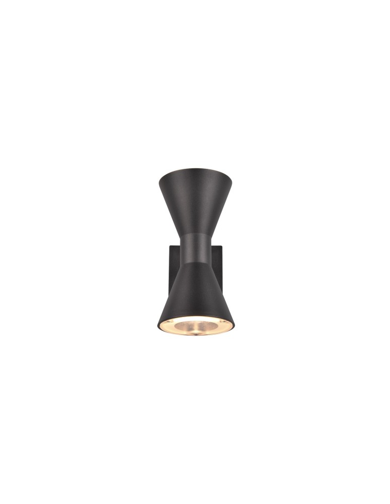 Outdoor wall lamps - Trio ARDAS Outdoor Wall Mount 2xGU10 max 10W Black Matte 212560232 - product kolory-swiatla.pl 3