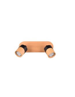 Trio ARUNI Wall Spotlight 2xGU10 max 10W Wood Color 801100232 - product 2