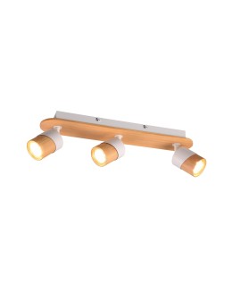 Trio ARUNI Ceiling Spotlight 3xGU10 max 10W Wood Color 801100331