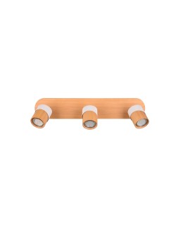 Trio ARUNI Ceiling Spotlight 3xGU10 max 10W Wood Color 801100331 - product 2