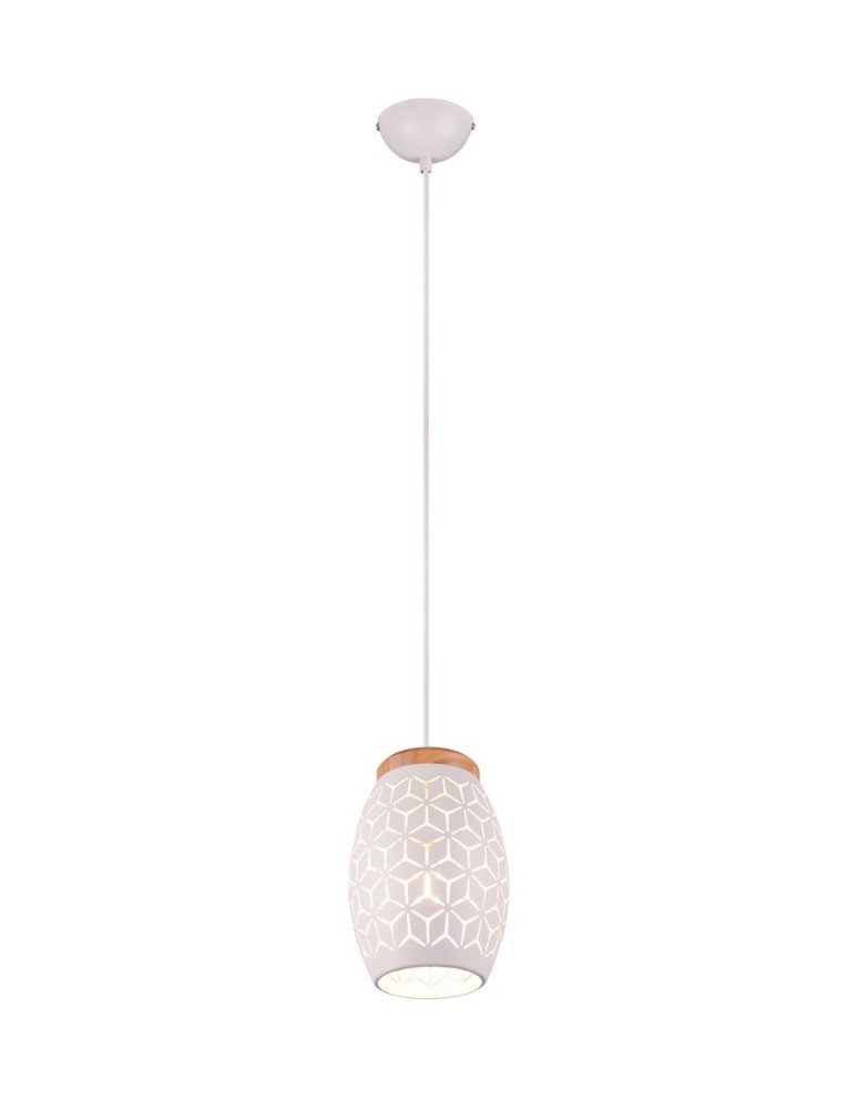 Single pendant lamps - RL BIDAR Modern Pendant 1xE27 max 28W White Matte R31571031 - product kolory-swiatla.pl 1