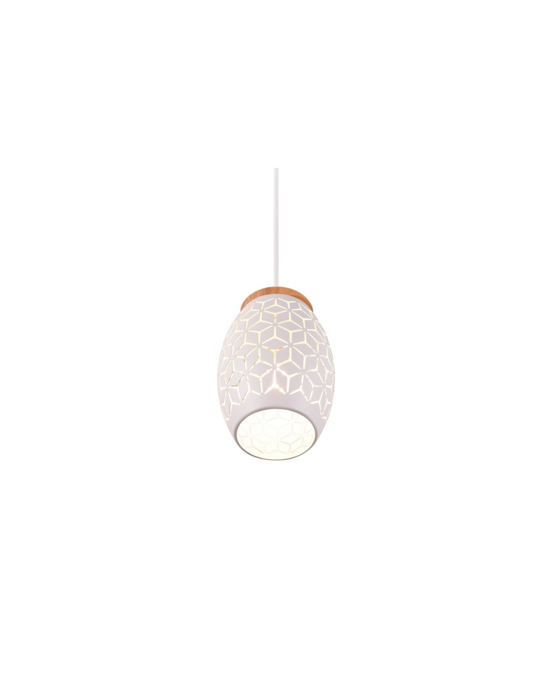 Single pendant lamps - RL BIDAR Modern Pendant 1xE27 max 28W White Matte R31571031 - product kolory-swiatla.pl 3